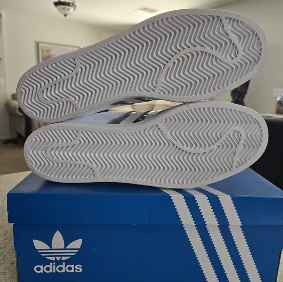 Adidas Superstar Shelltoe White Clear Stripe #FY7717 Mens Shoe Size 10.5. - Picture 10 of 12